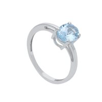 Ring Babila Milano Woman Colore in White Gold Acquamarina 1.20 Ct 103161 - 103161
